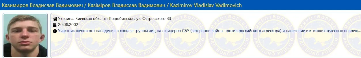 Скриншот: Казимиров Владислав Вадимович